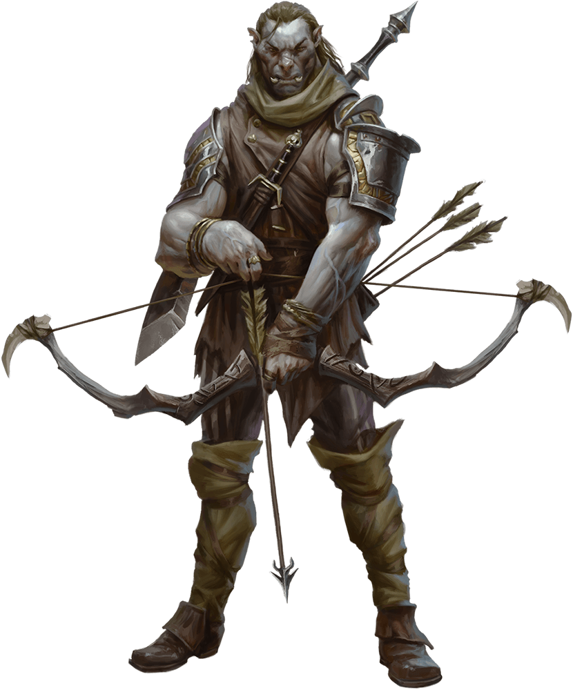 #man #male #orc #armor #warrior #archer #onehanded - Doom Raiders Waterdeep, Hd Png Download