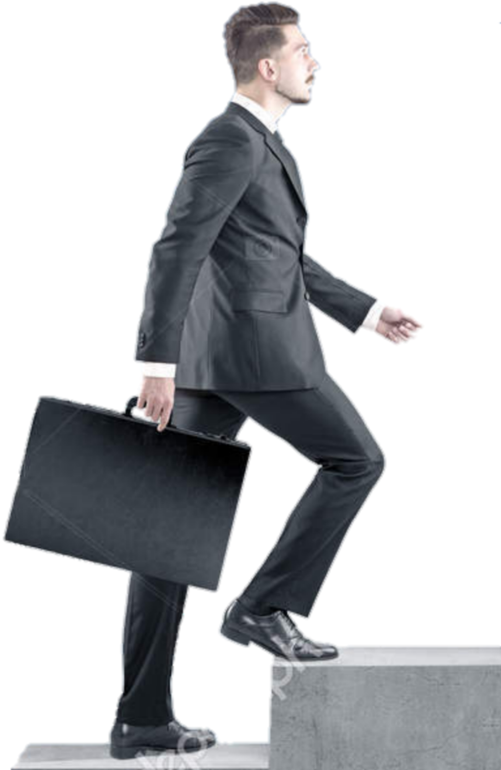 A Man In A Suit And Hat Holding A Briefcase