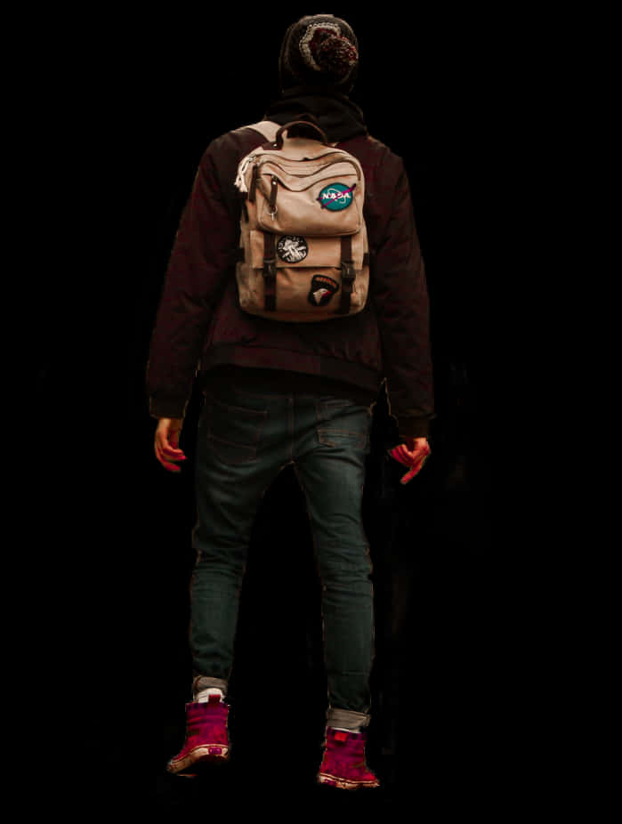 A Person With A Backpack