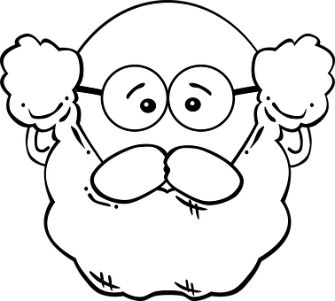A Cartoon Of A Man With Glasses