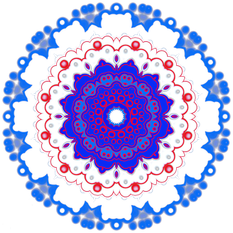 A Colorful Circular Pattern On A Black Background