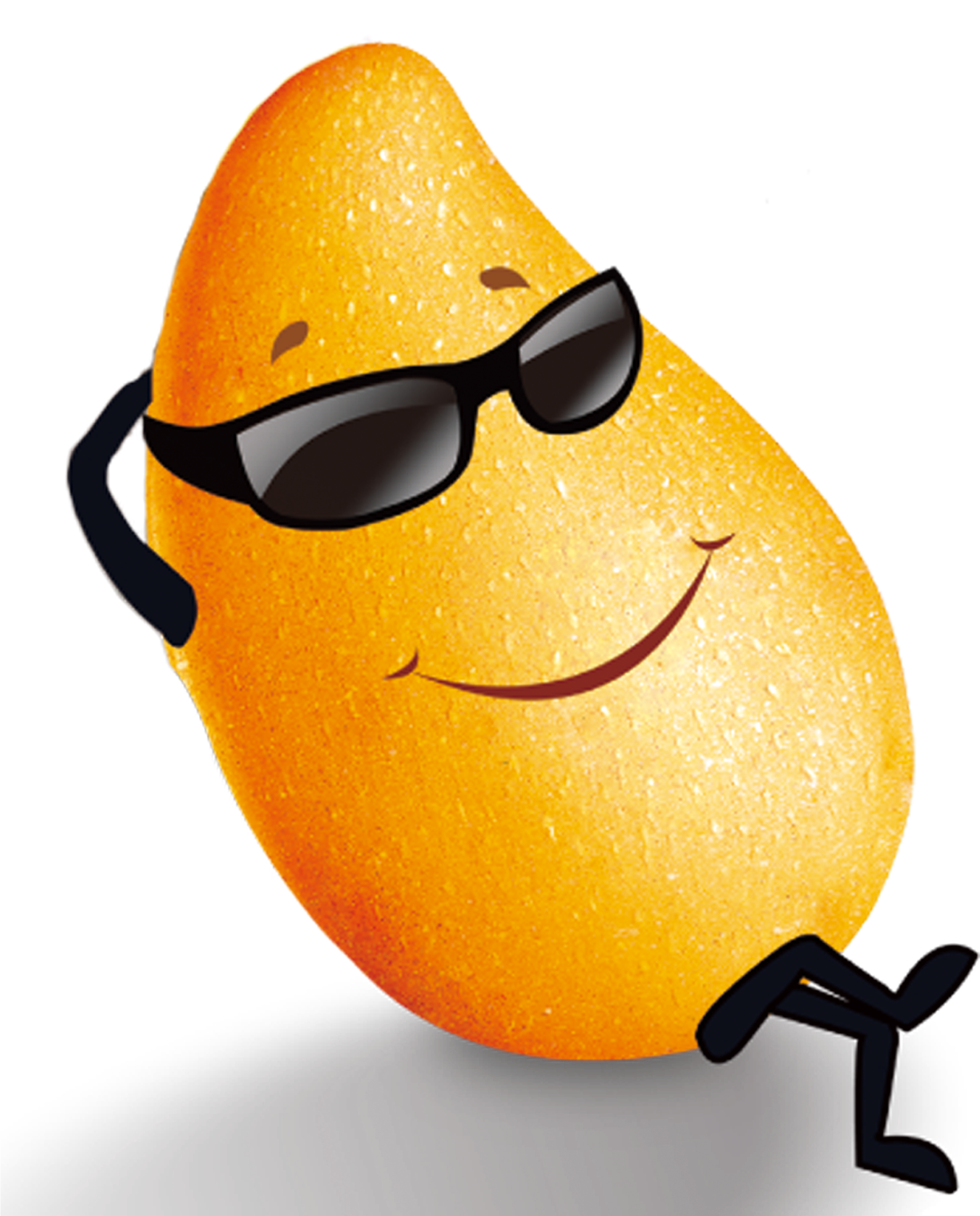 A Yellow Fruit With Sunglasses