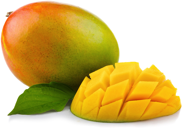A Mango And A Slice Of Mango
