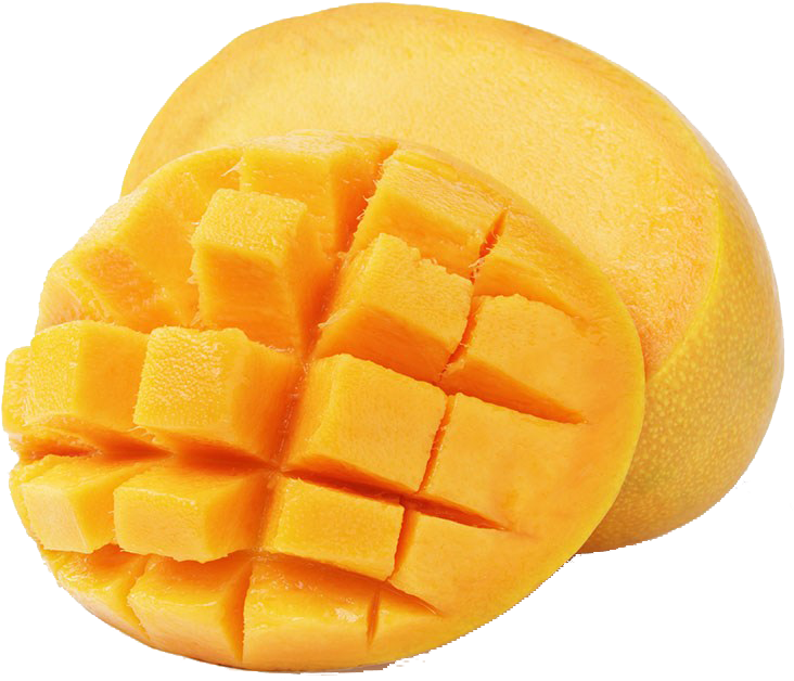 A Mango Cut In Half