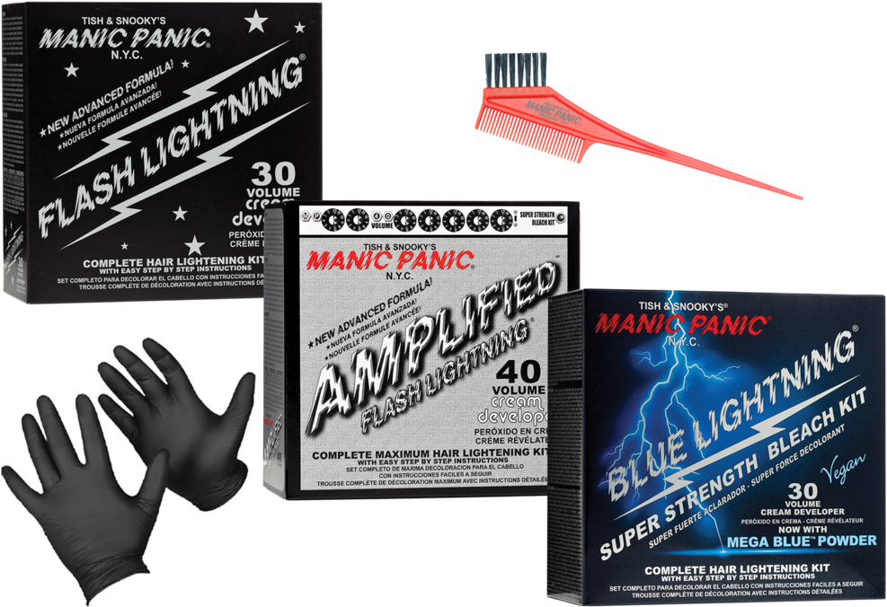 Manic Panic 30 Volume Flash Lightning Bleach , Png - Manic Panic Hair Bleach, Transparent Png