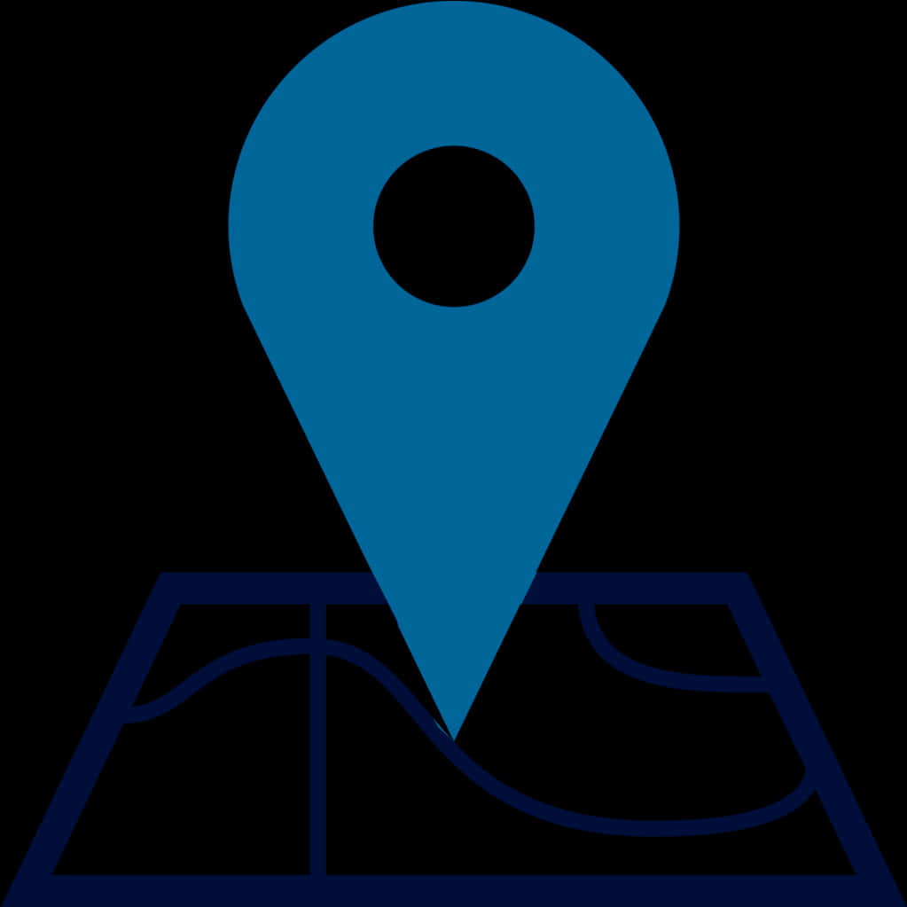 A Blue Pin On A Map