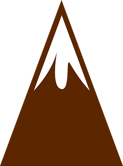 A Brown And White Mountain Peak