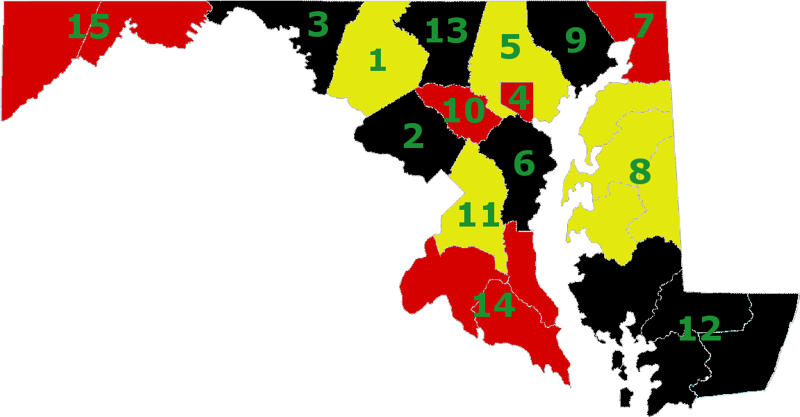 A Map Of Different Countries/regions With Numbers