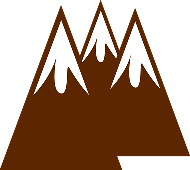 A Brown And White Mountain With Snow