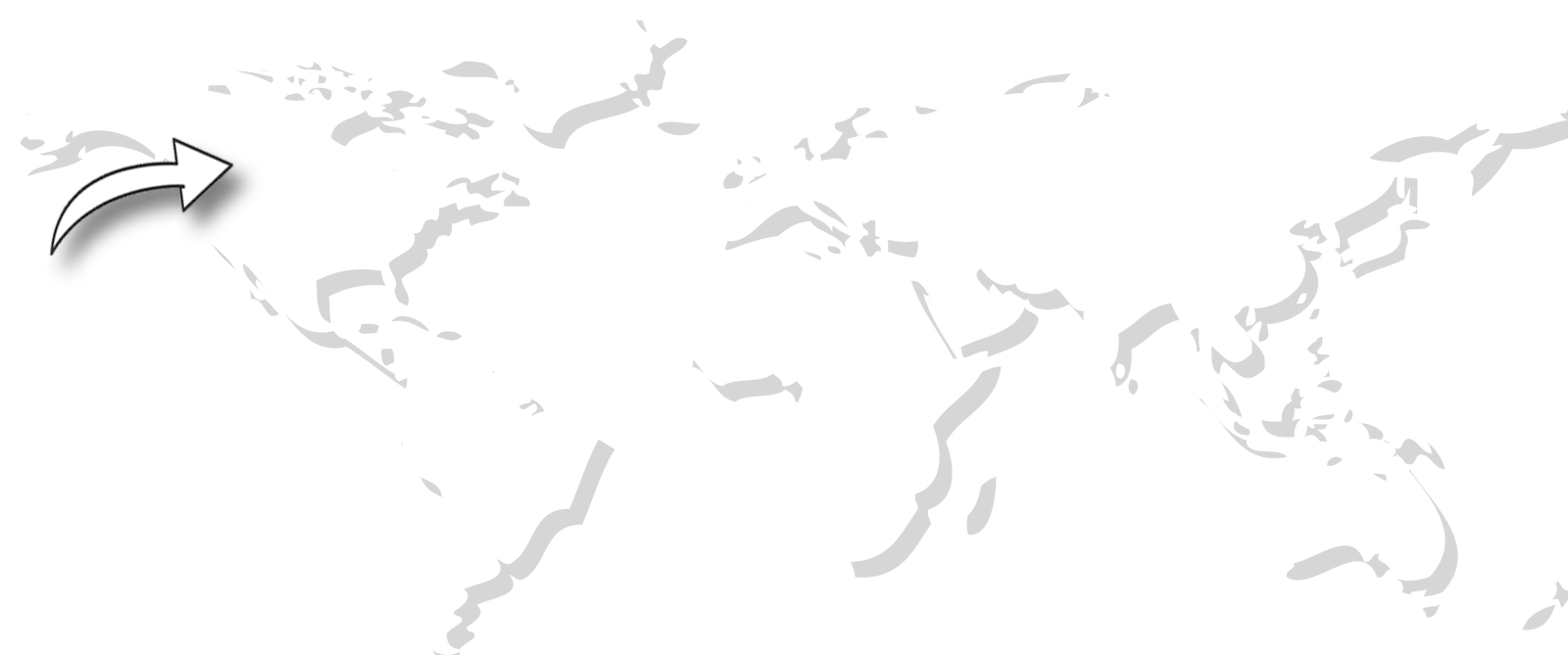 A White Map Of The World