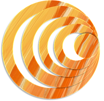 A Yellow And Orange Spiral
