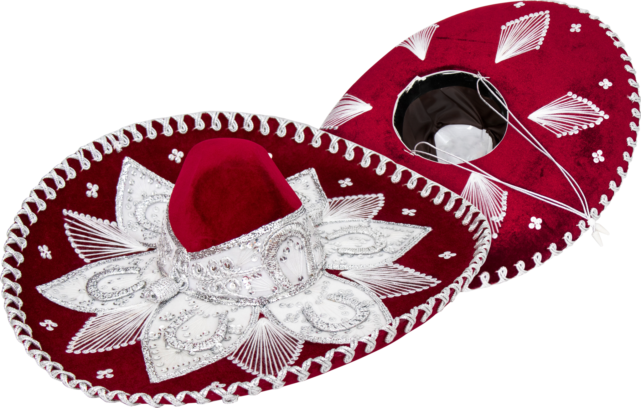 A Red And White Sombrero