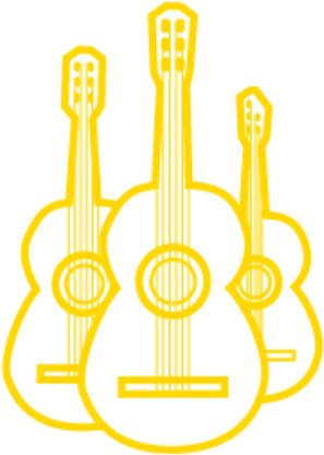A Yellow And Black Guitar
