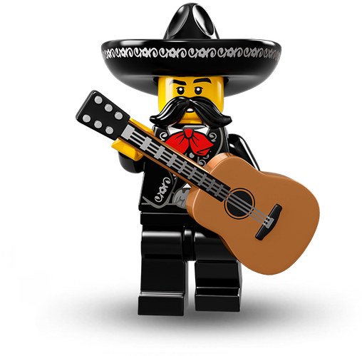 A Lego Man With A Guitar