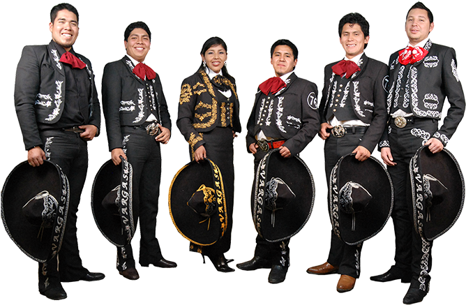 A Group Of People Wearing Traditional Mexican Clothing