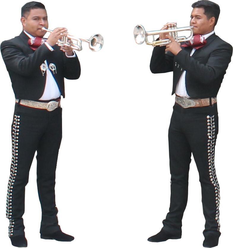 A Man Playing A Trumpet