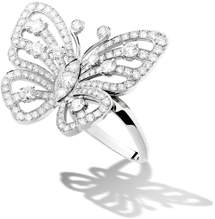 Mariah Carey Butterfly Ring Van Cleef And Arpels, Hd Png Download