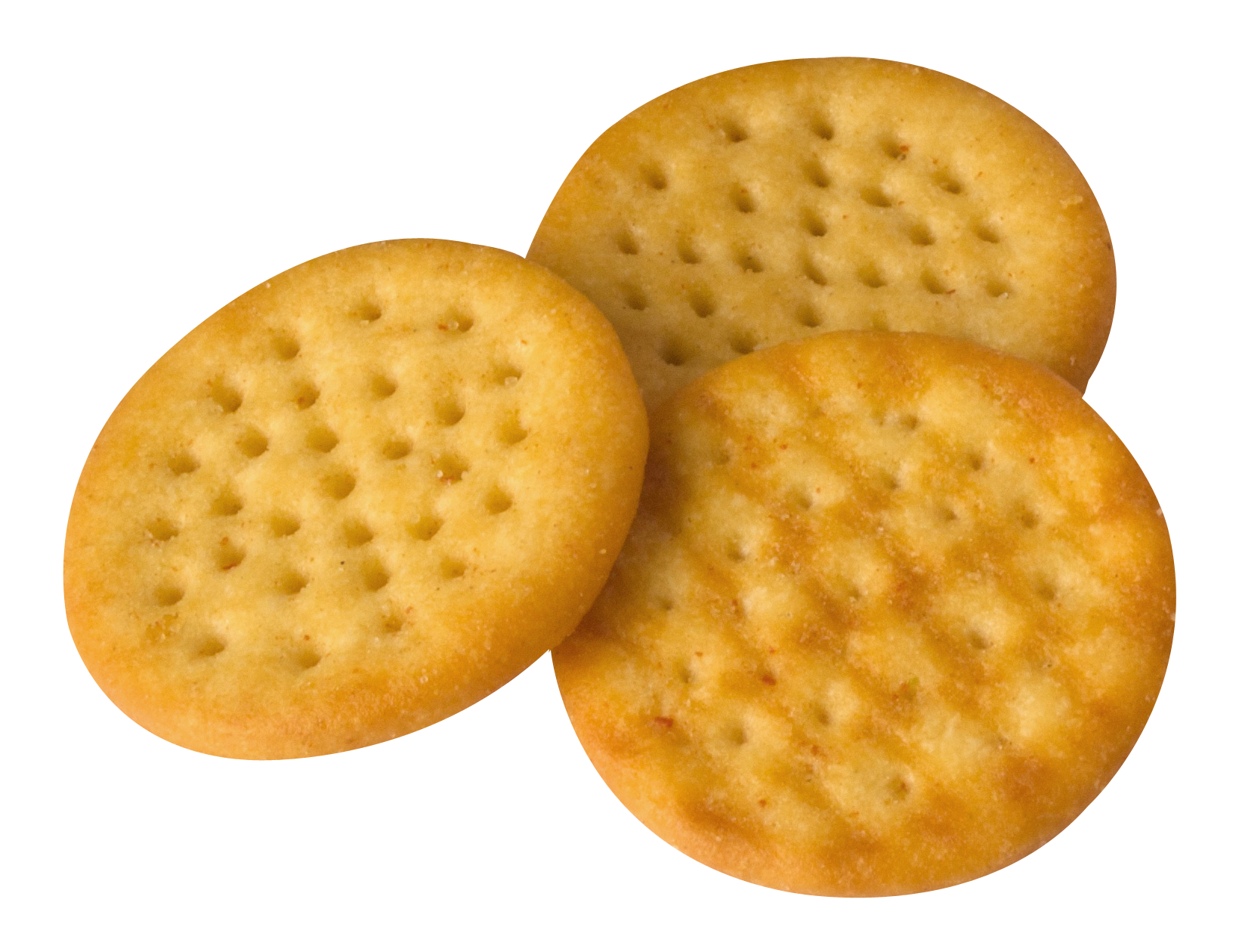 A Group Of Crackers On A Black Background