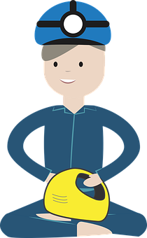 A Cartoon Of A Man Holding A Yellow Ball