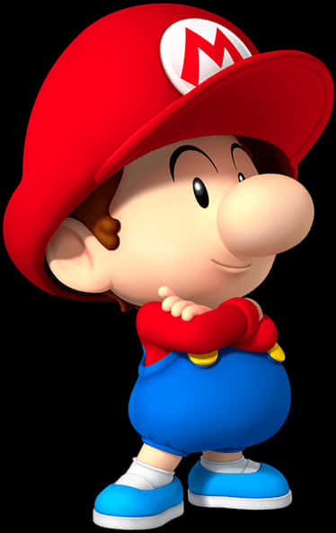 A Cartoon Character With A Red Hat