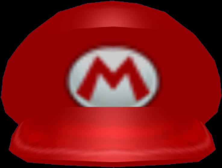 A Red Hat With A Logo On It