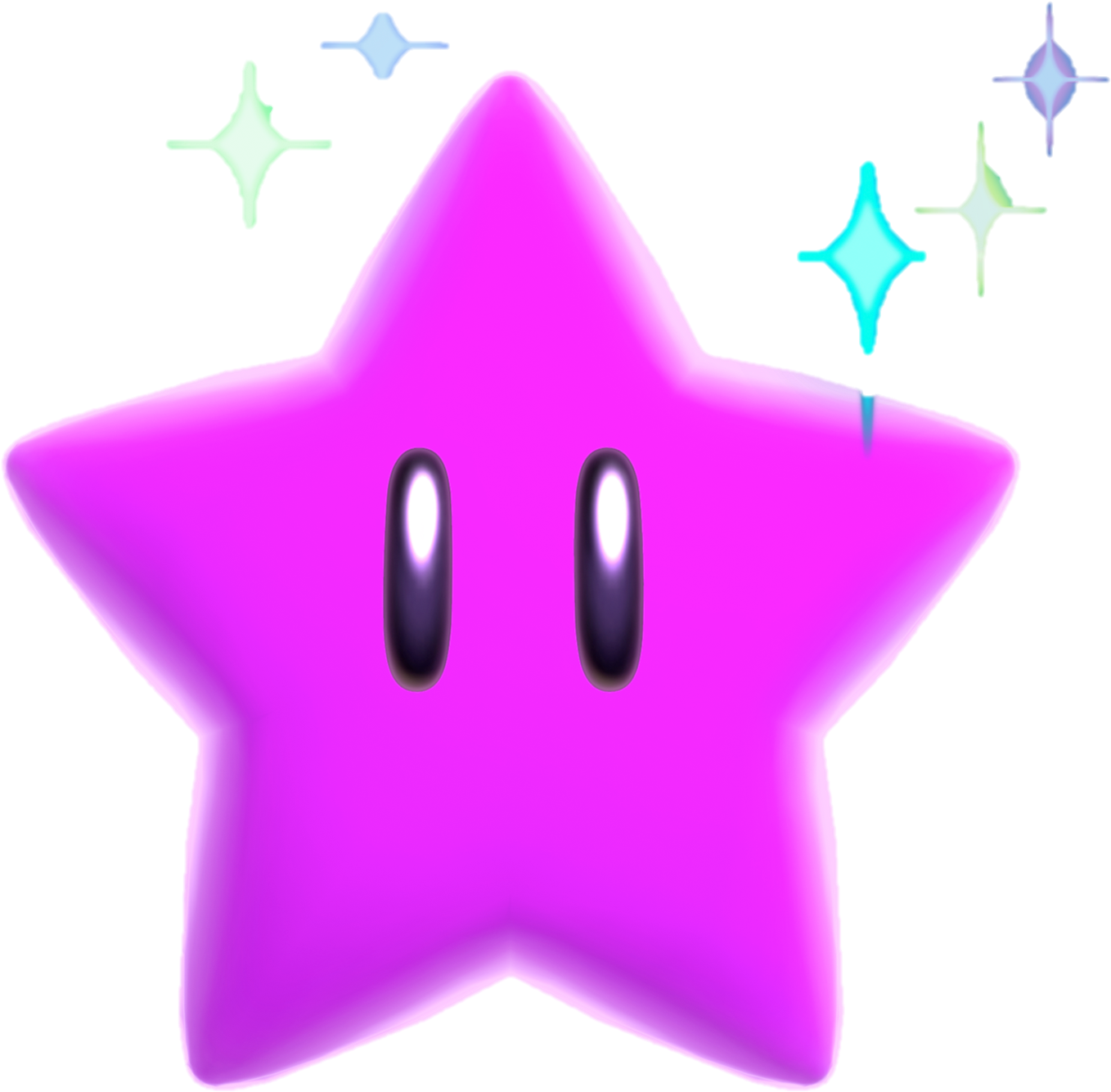 A Pink Star With Two Eyes