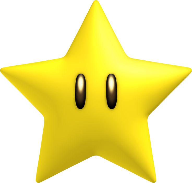 A Yellow Star With Black Eyes