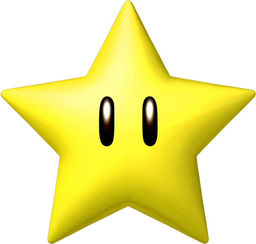 A Yellow Star With Black Eyes