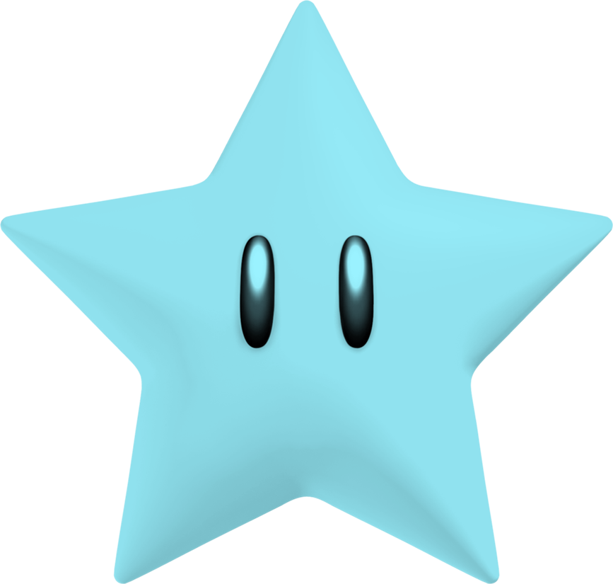 A Blue Star With Black Eyes