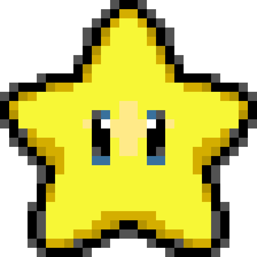 A Yellow Star With Blue Eyes