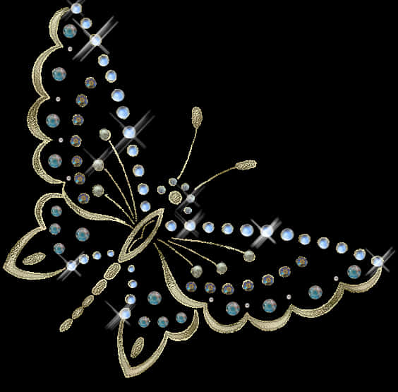 A Butterfly Made Of Rhinestones