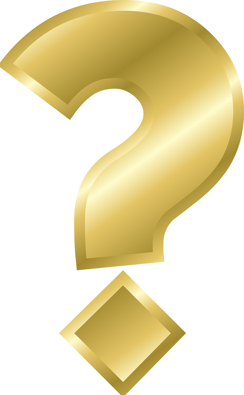 A Gold Question Mark On A Black Background
