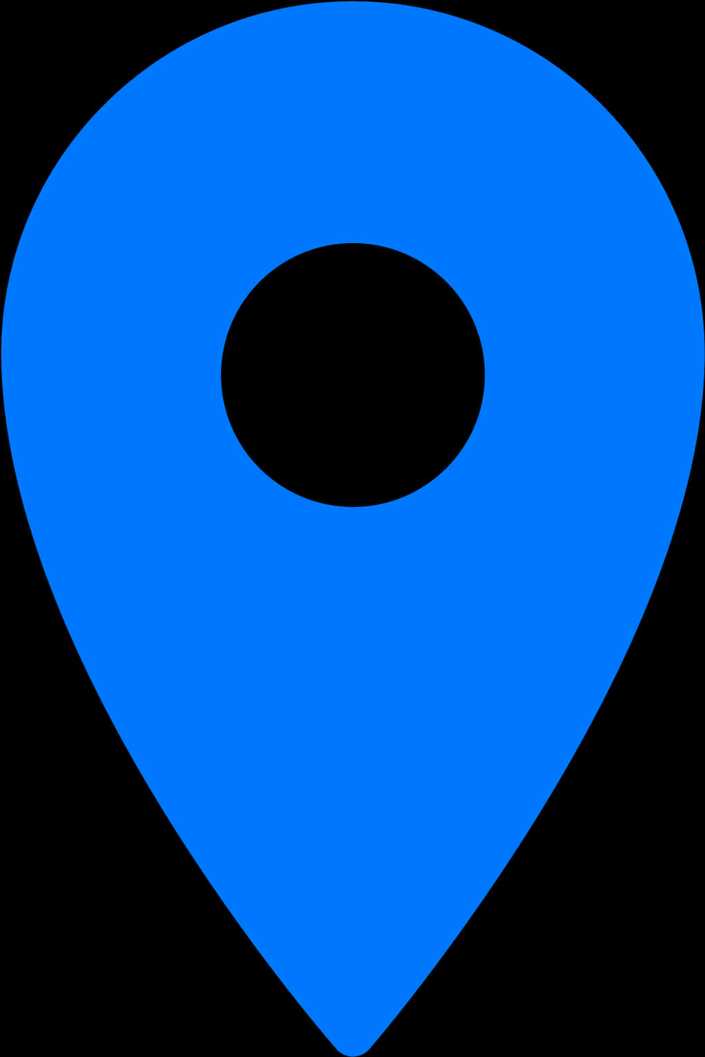 A Blue And Black Map Marker