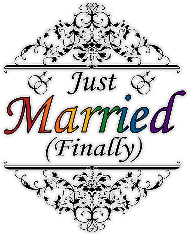 A White And Black Sign With A Rainbow Colored Text