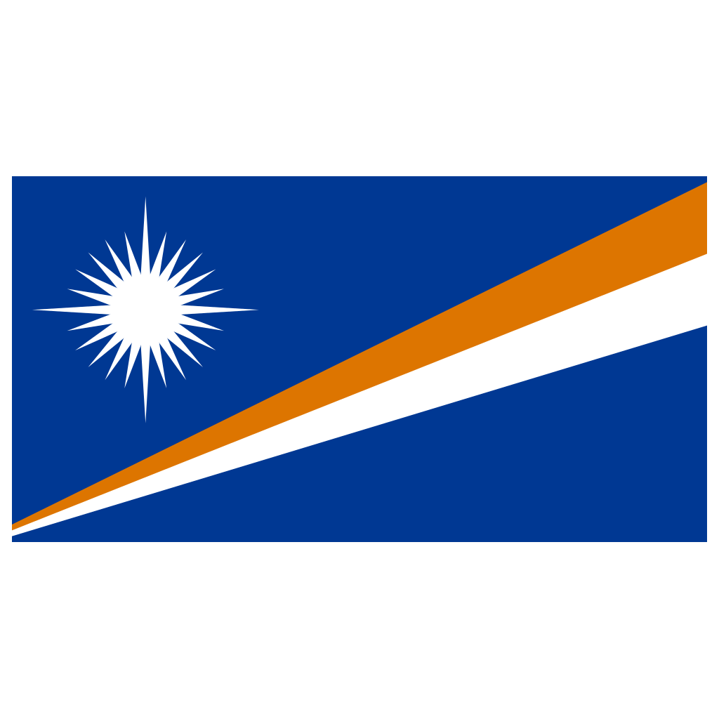A Blue And Orange Flag With White And Orange Stripes
