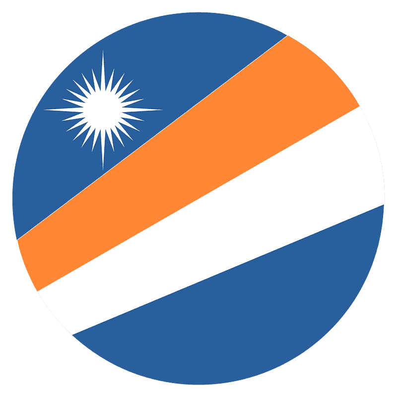 A Blue Orange White And Orange Flag With A White Star
