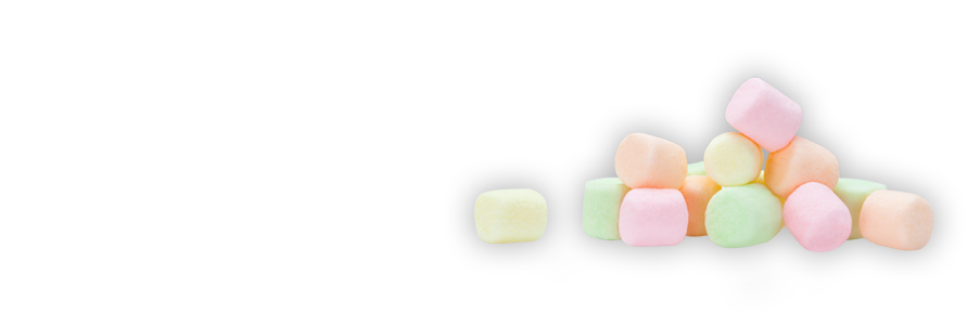 A Group Of Marshmallows On A Black Background