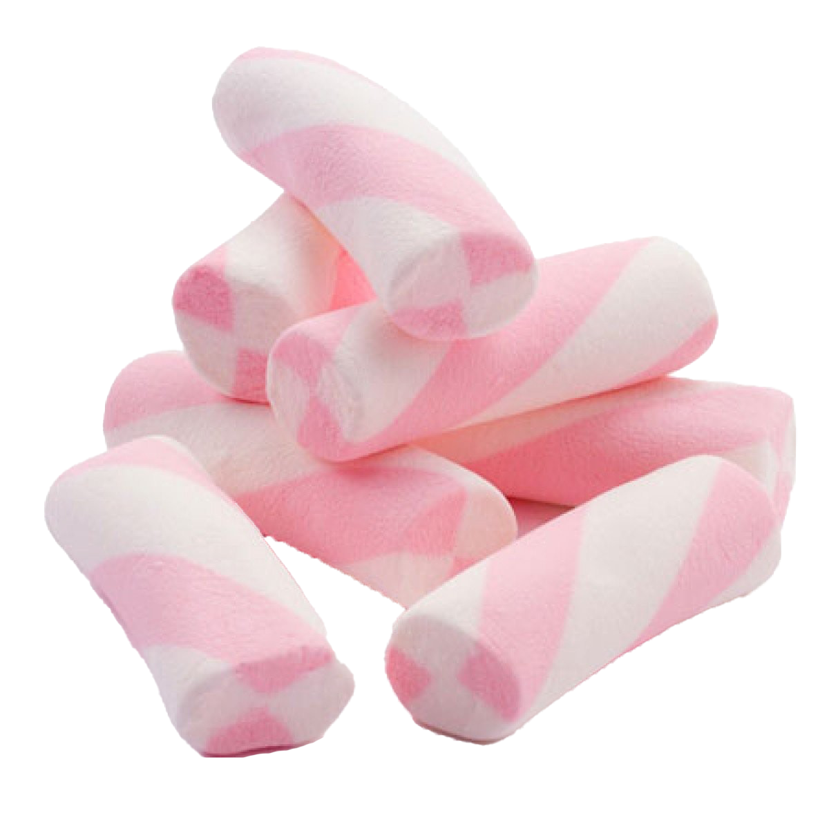 A Pile Of Pink And White Marshmallows
