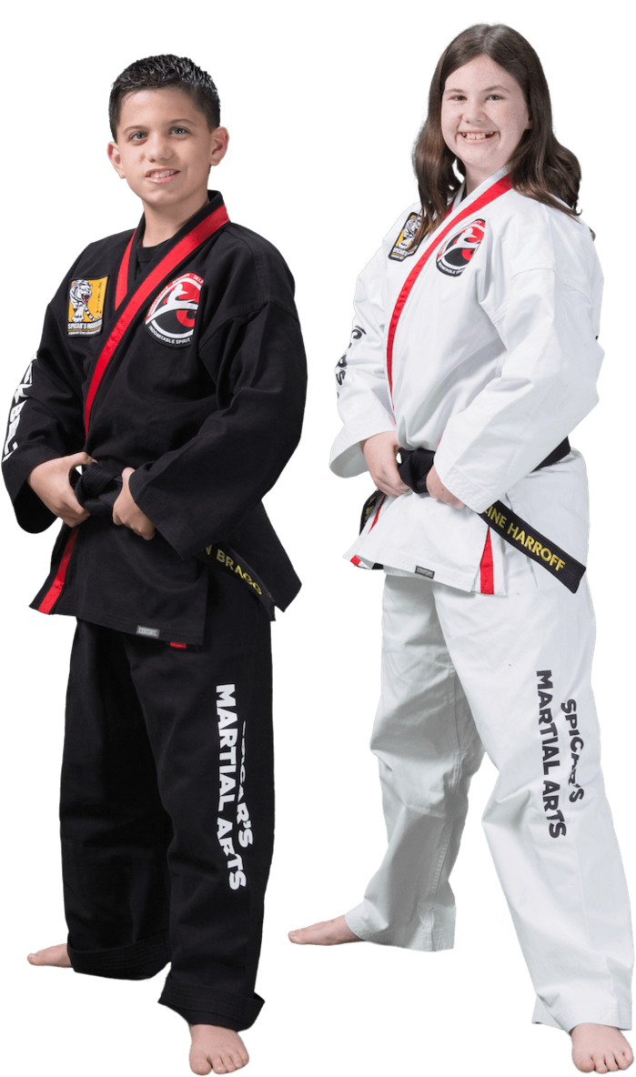 Two Men In Martial Arts Uniforms