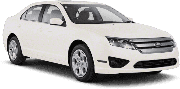A White Car With A Black Background
