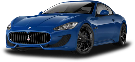 A Blue Sports Car With Black Background