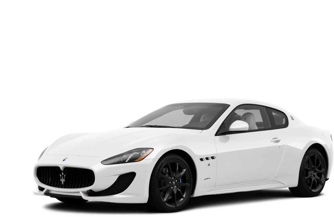 A White Sports Car With A Black Background