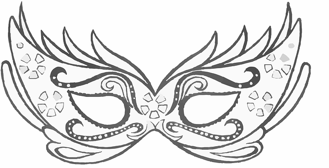 A Mask With A Design On It