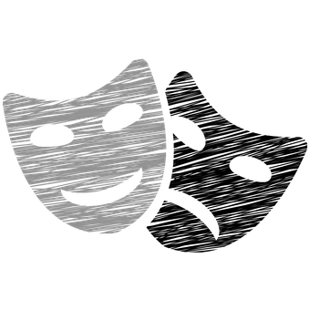 A Mask On A Black Background