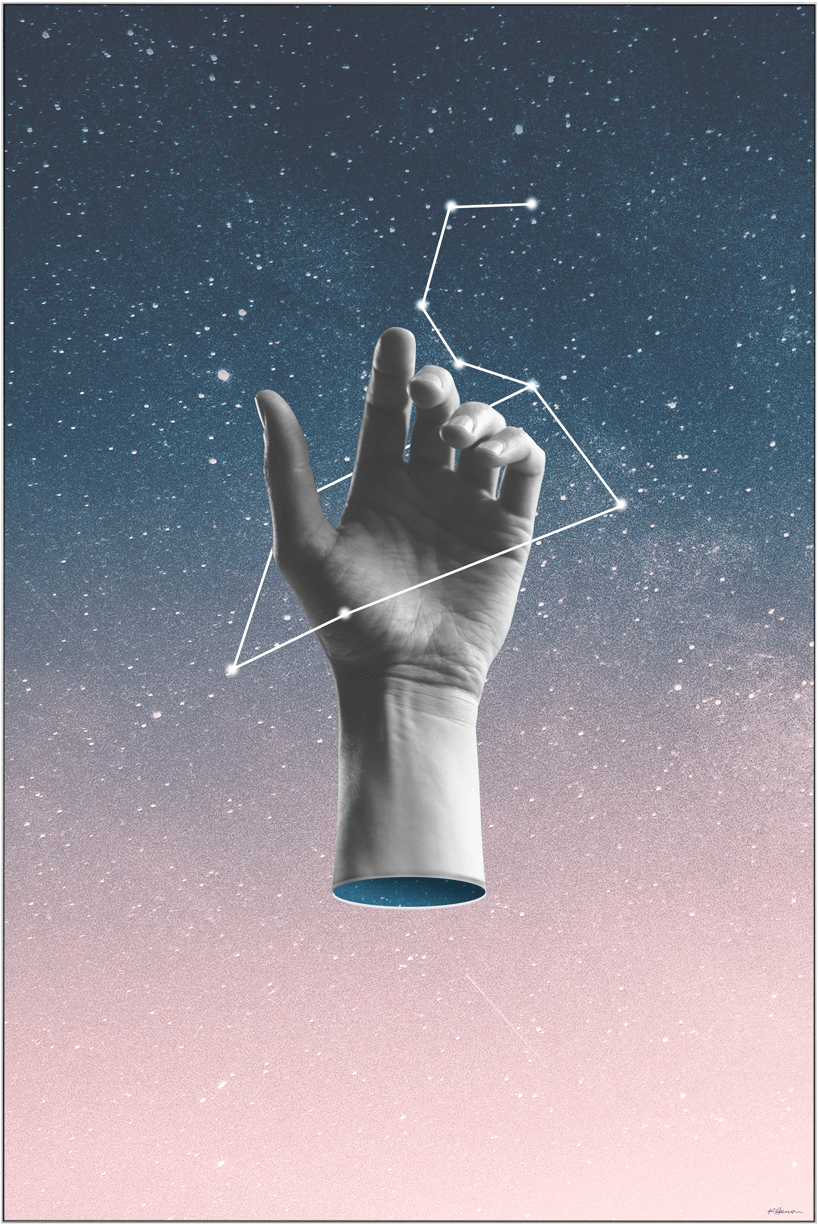 A Hand With A Star Constellation