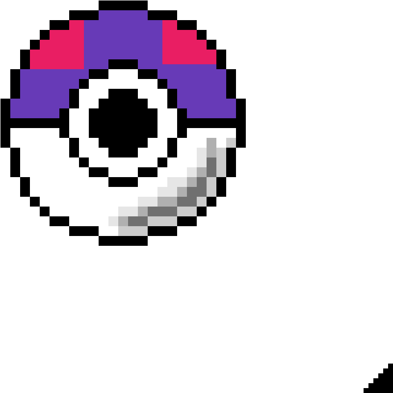 A Pixelated Eyeball With A Black Background