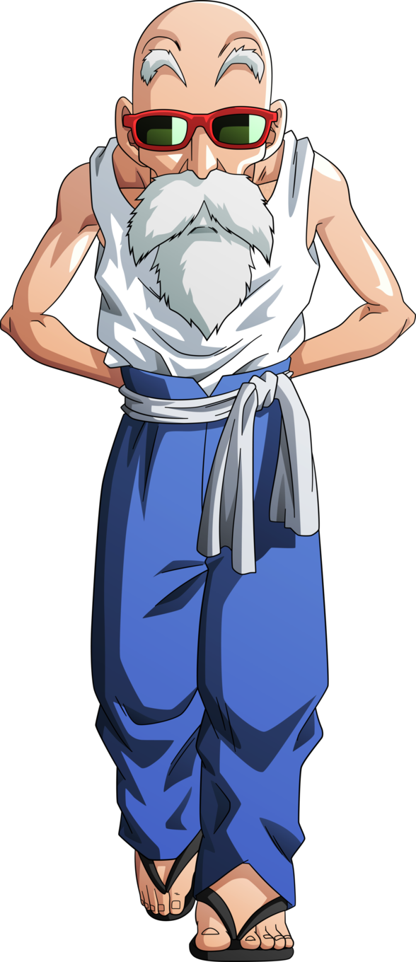 A Cartoon Of A Man With A Beard And Blue Pants