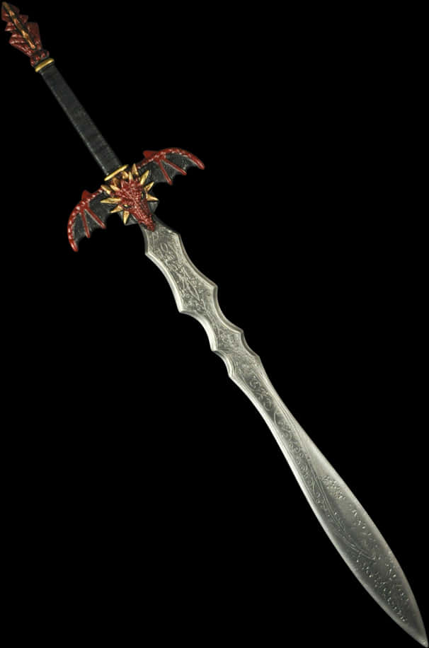 A Sword With A Dragon Handle