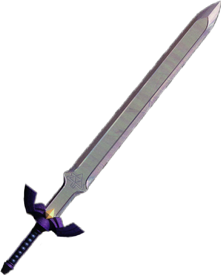 A Sword With A Purple Handle