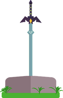 A Cartoon Of A Sword